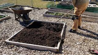 Preparing Our Raised Beds